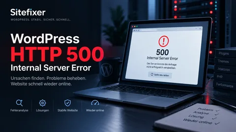 WordPress HTTP 500 Fehler: Ursachen finden und beheben