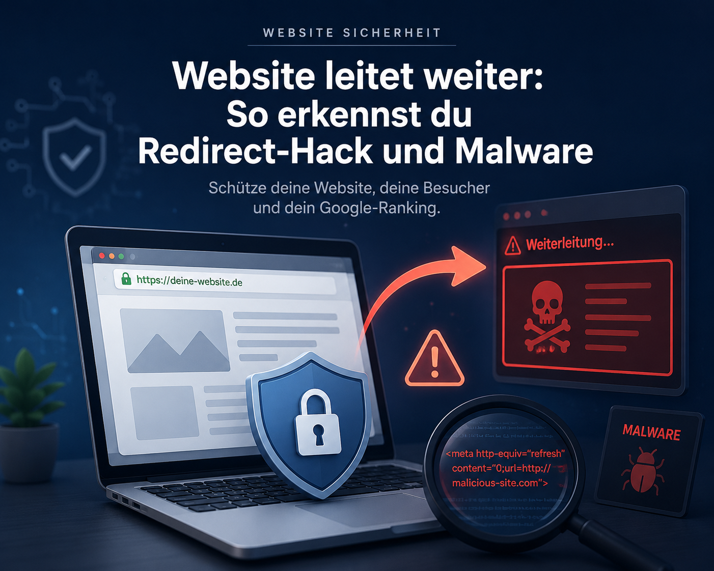 Website leitet weiter auf fremde Seiten
