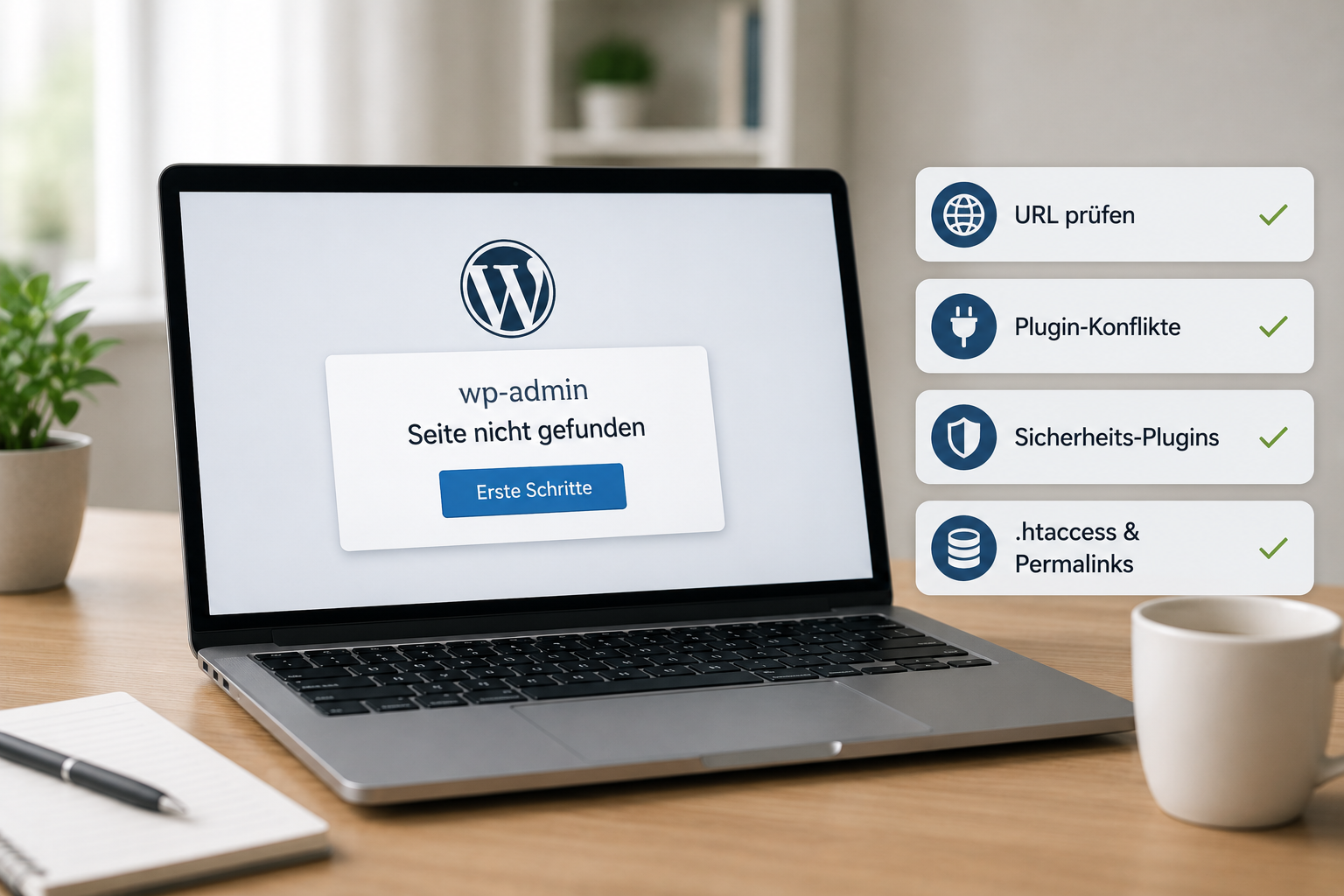 WordPress Adminbereich blockiert