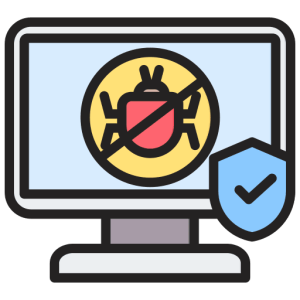 Icon zur Website-Analyse bei Malware, Website gehackt?